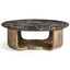 Jonathan Charles Living Stone Ridge Round Marble Coffee Table Light House of Isabella UK