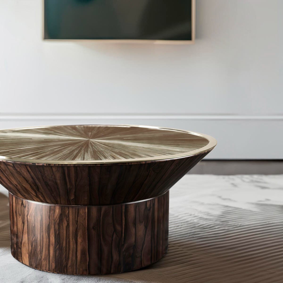 Jonathan Charles Living Verdure Round Coffee Table House of Isabella UK