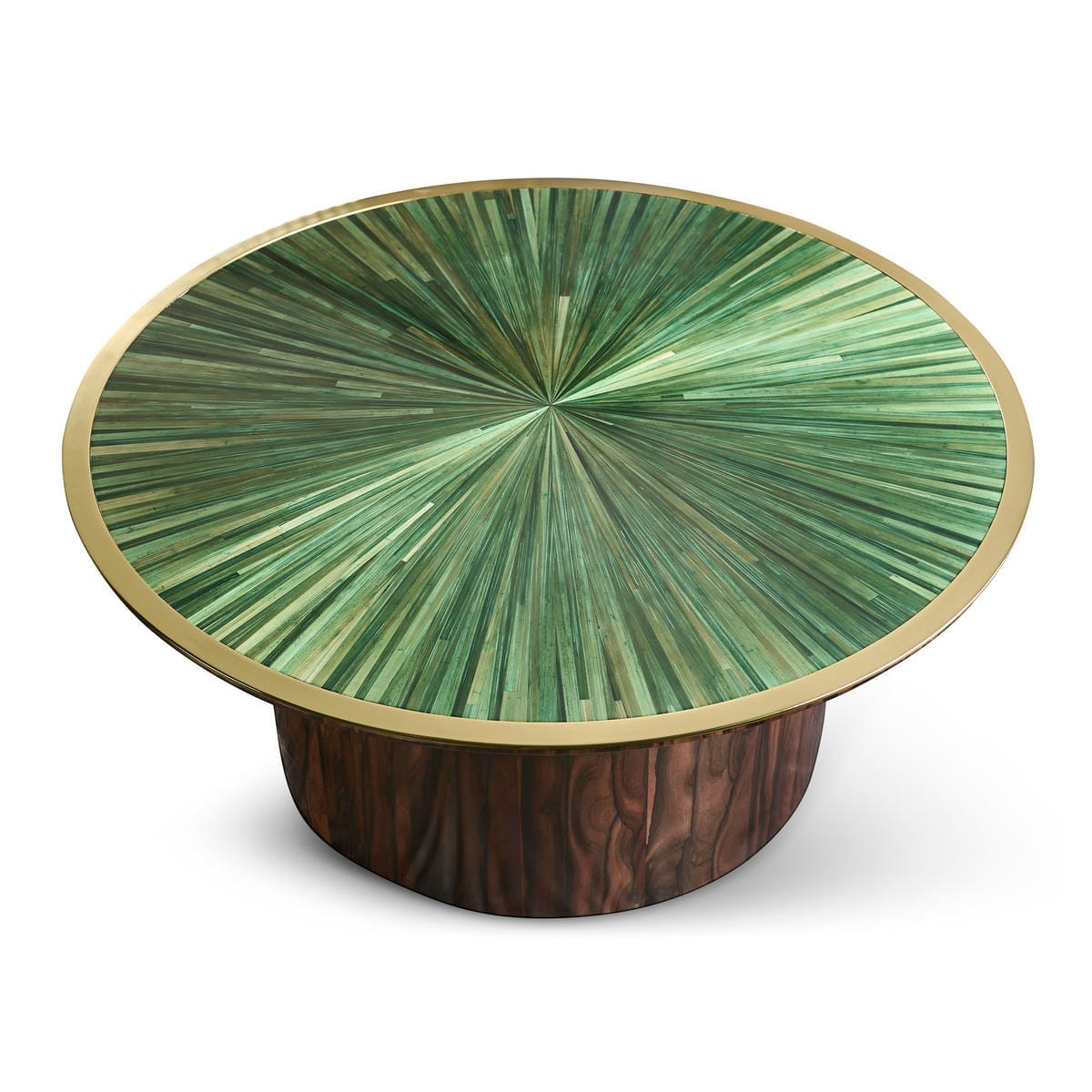 Jonathan Charles Living Verdure Round Coffee Table in Jade Green House of Isabella UK