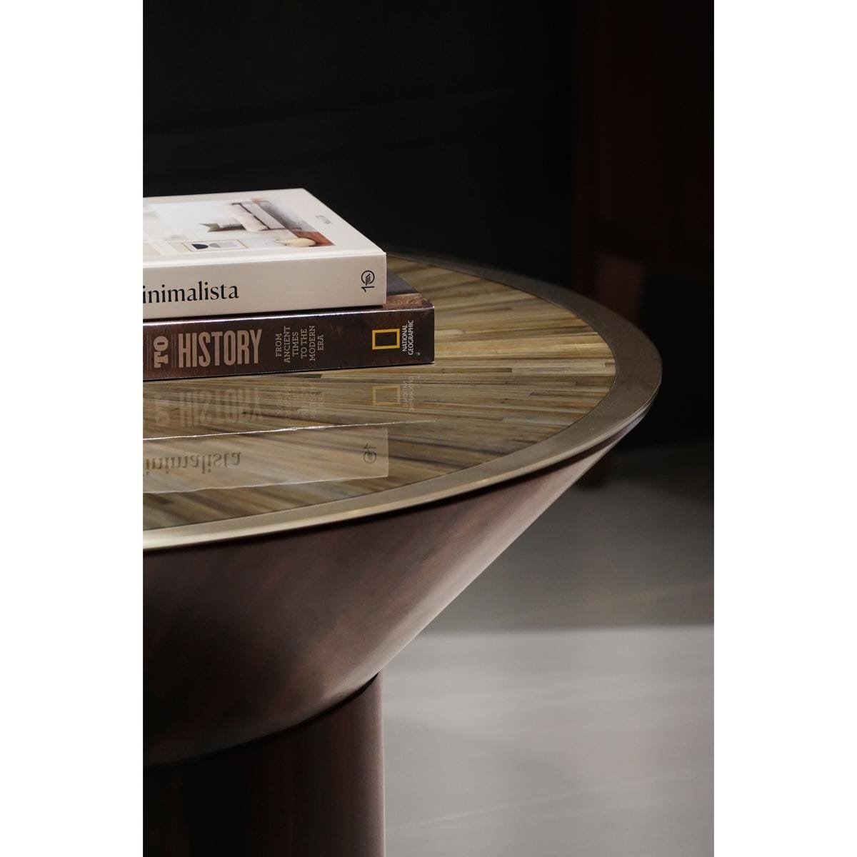 Jonathan Charles Living Verdure Round Side Table House of Isabella UK