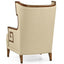 Jonathan Charles Living Walnut Greek Revival Armchair in Linen House of Isabella UK
