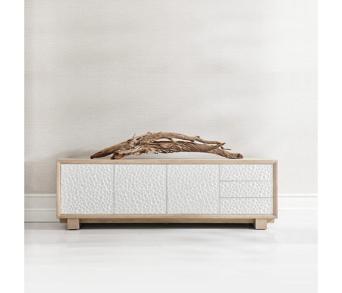 Jonathan Charles Living Water Pelagic Sculpted TV Unit House of Isabella UK