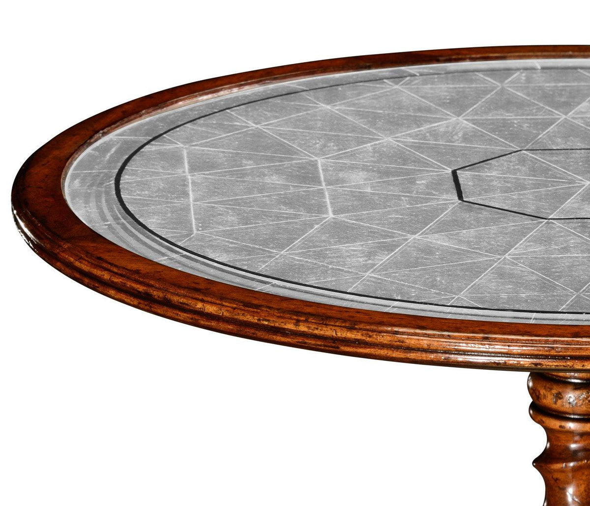 Jonathan Charles Living Wine Table Monarch with Eglomise Top House of Isabella UK