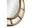 Jonathan Charles Mirrors Oval panelled gilded mirror (Plain mirror glass) House of Isabella UK