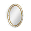 Jonathan Charles Mirrors Oval panelled gilded mirror (Plain mirror glass) House of Isabella UK