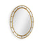 Jonathan Charles Mirrors Oval panelled gilded mirror (Plain mirror glass) House of Isabella UK
