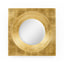 Jonathan Charles Mirrors Round Mirror Contemporary with Square Frame - Gilded House of Isabella UK