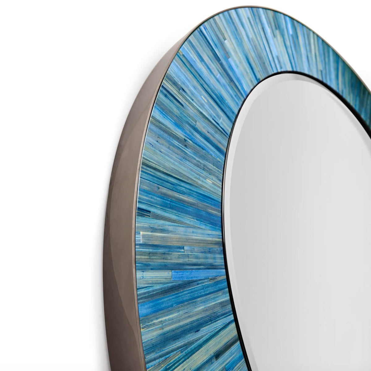 Jonathan Charles Mirrors Sapphire Round Wall Mirror House of Isabella UK
