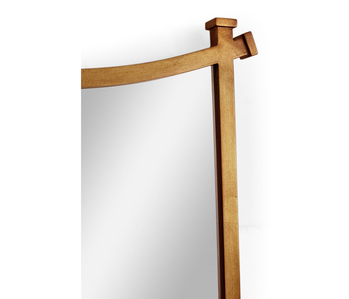 Jonathan Charles Mirrors Square Gilded Iron Mirror with Curved Top House of Isabella UK