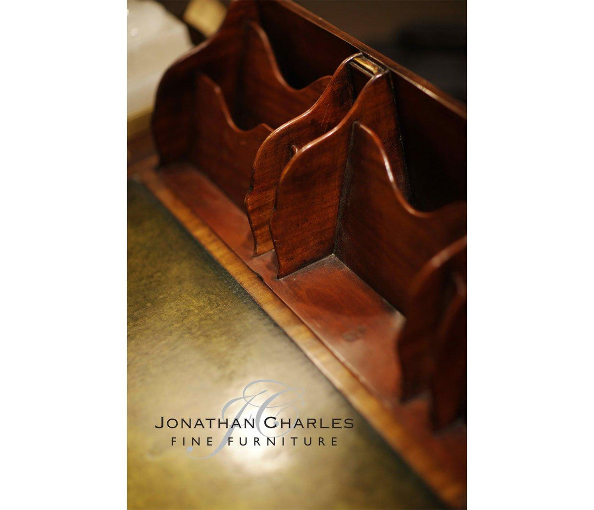 Jonathan Charles Office Desk George II in Mahogany House of Isabella UK