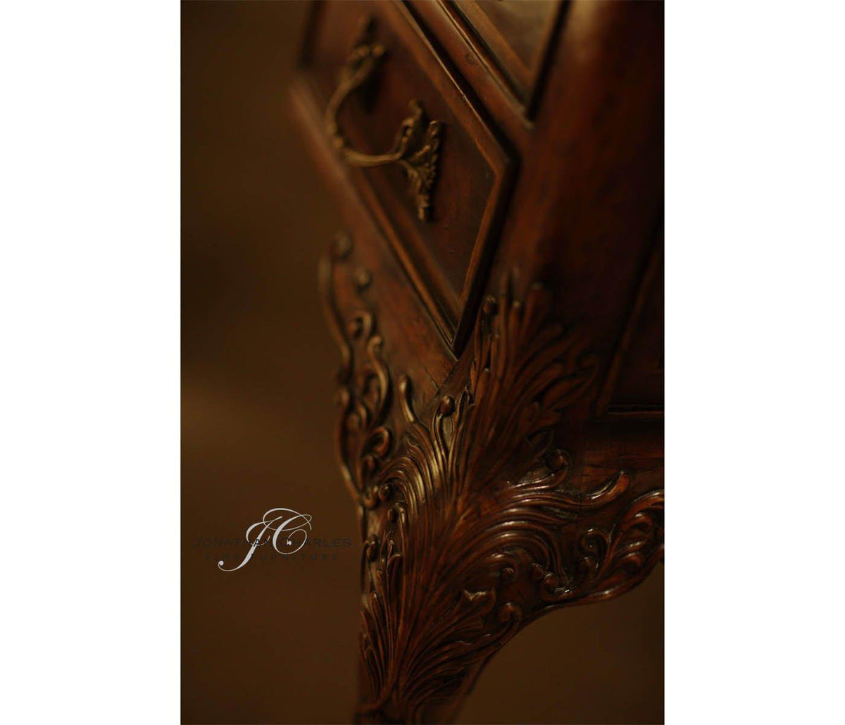 Jonathan Charles Office Desk George II in Mahogany House of Isabella UK