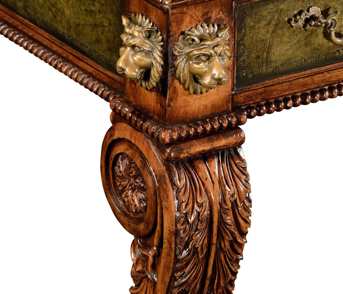 Jonathan Charles Office Desk Italian Lions Paw House of Isabella UK