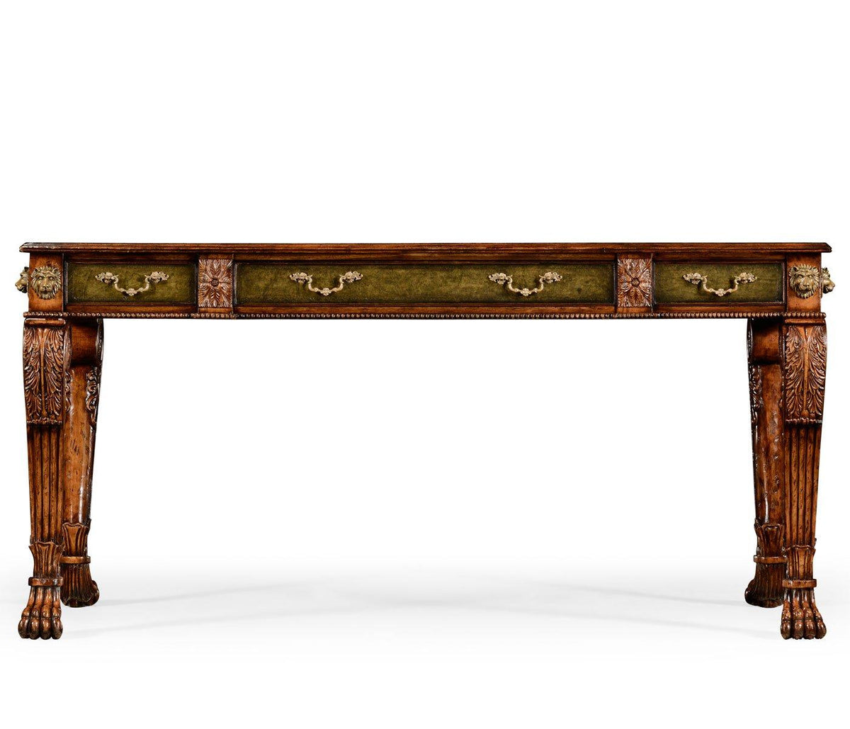 Jonathan Charles Office Desk Italian Lions Paw House of Isabella UK