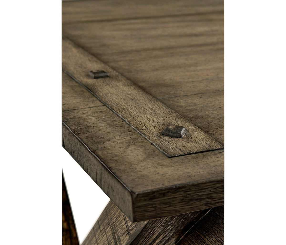 Jonathan Charles Office Desk Rustic in Dark Driftwood House of Isabella UK
