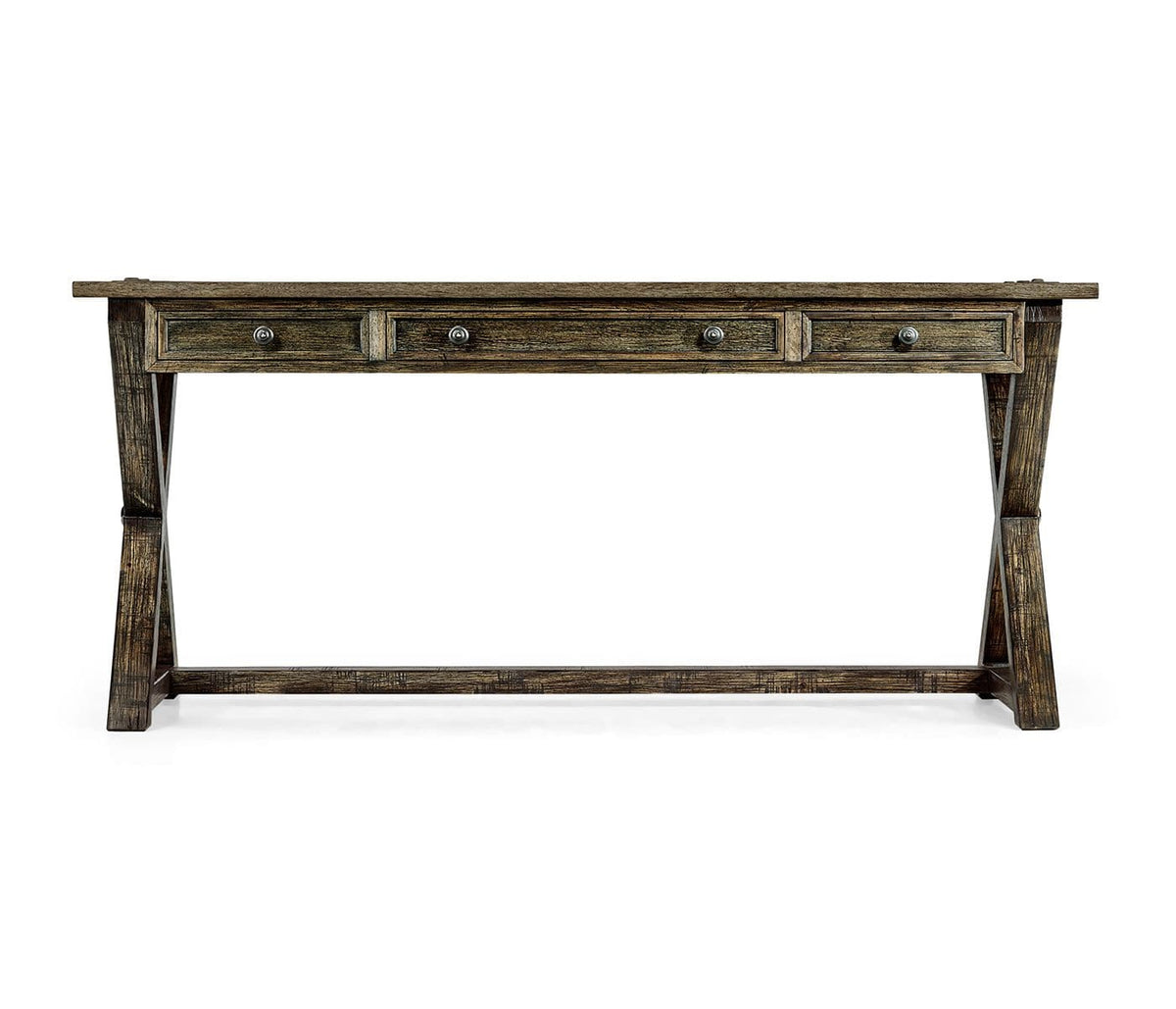 Jonathan Charles Office Desk Rustic in Dark Driftwood House of Isabella UK