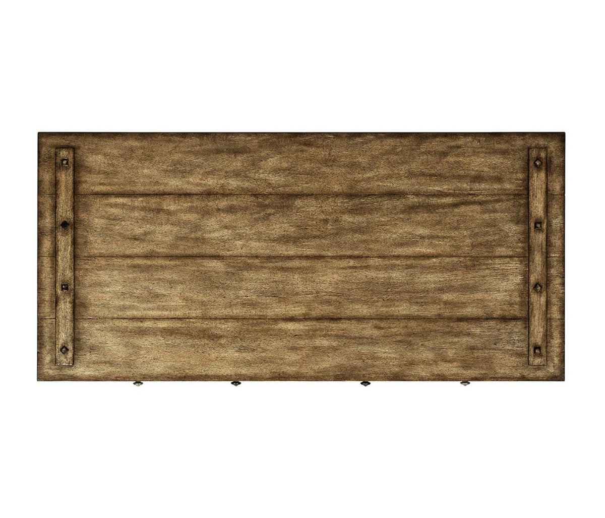 Jonathan Charles Office Desk Rustic in Medium Driftwood House of Isabella UK