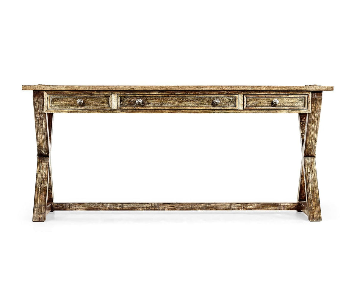Jonathan Charles Office Desk Rustic in Medium Driftwood House of Isabella UK