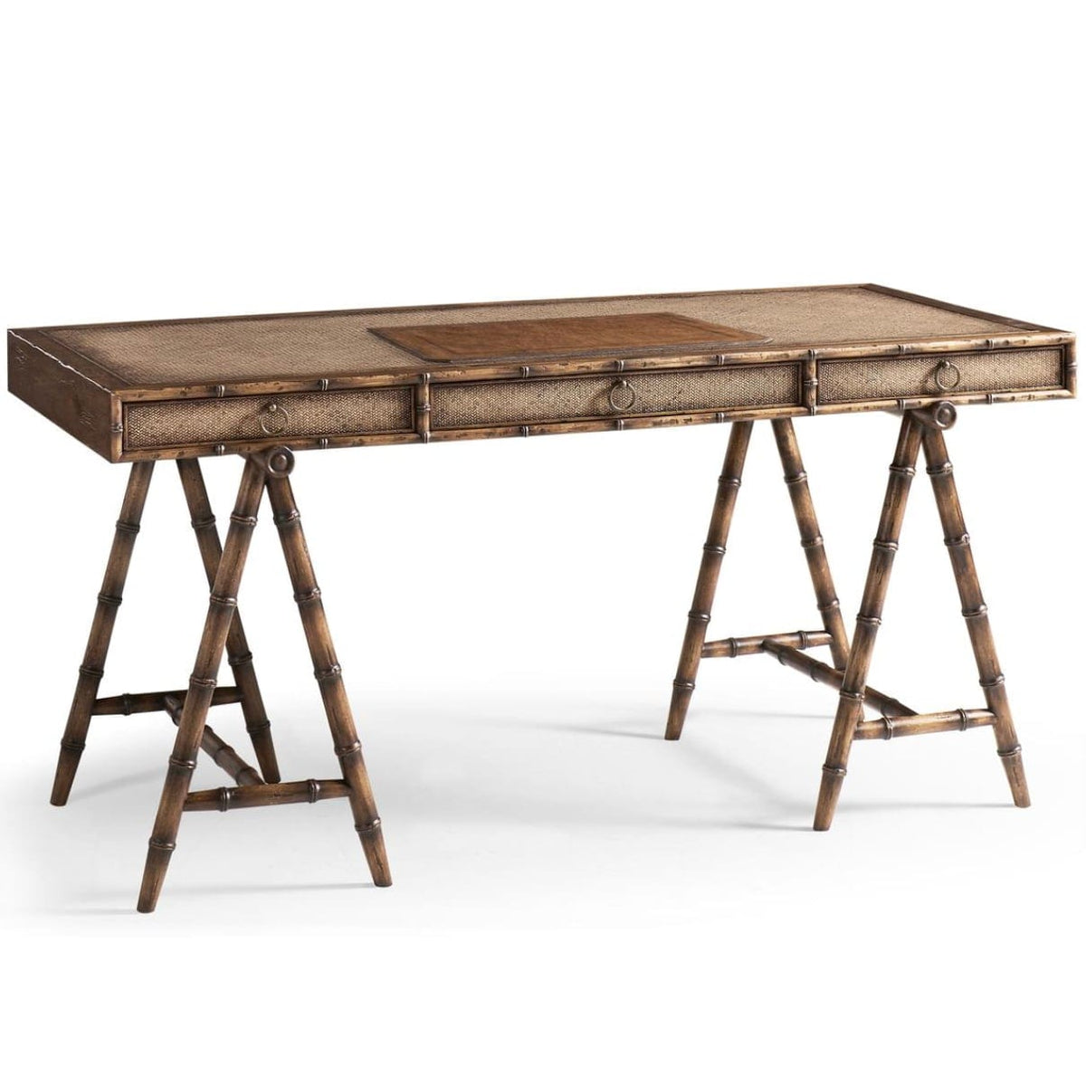Jonathan Charles Office Palm Court Bamboo Writing Desk House of Isabella UK