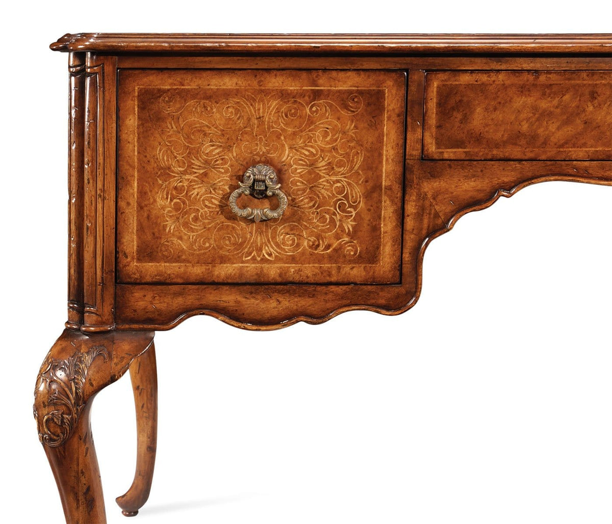 Jonathan Charles Office Seaweed marquetry desk House of Isabella UK