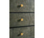Jonathan Charles Sleeping 1930s Chest of Drawers in Anthracite Gilded Shagreen - Small House of Isabella UK