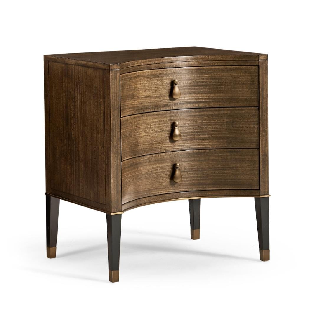 Jonathan Charles Sleeping Bedside Chest in Coffee Bean Eucalyptus House of Isabella UK