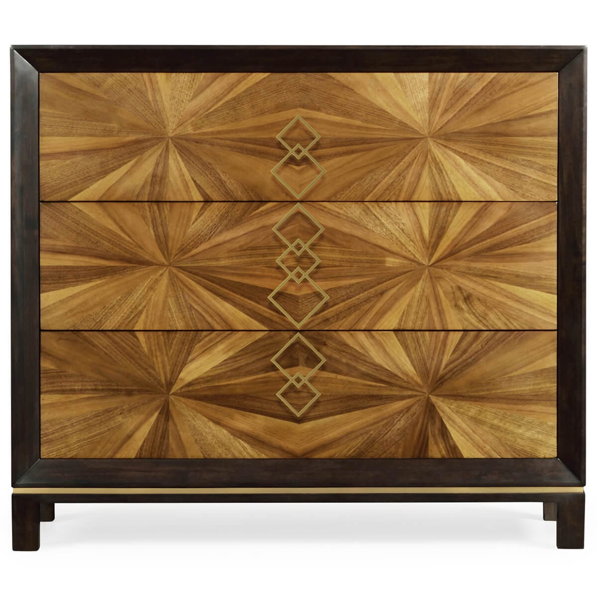Jonathan Charles Sleeping Bookmatched Chest of Drawers in Walnut House of Isabella UK