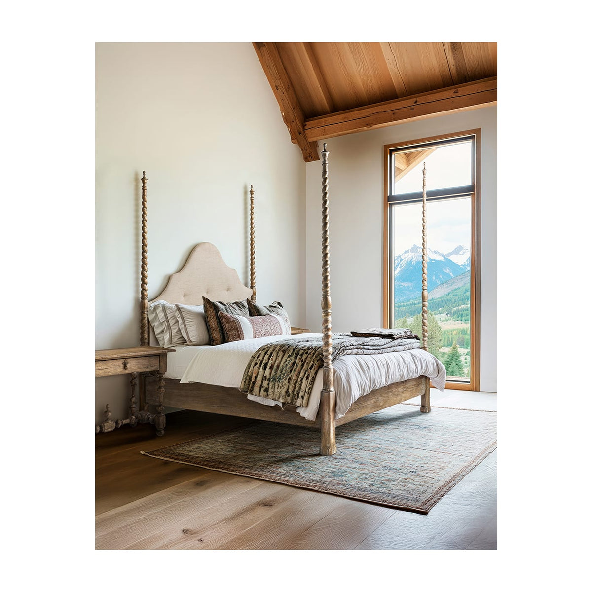 Jonathan Charles Sleeping Caldera Poster UK Super King Bed House of Isabella UK