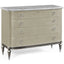 Jonathan Charles Sleeping Chest of Drawers in Grey Leather House of Isabella UK