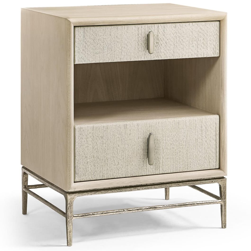 Jonathan Charles Sleeping Clapotis Danish Cord Narrow Nightstand House of Isabella UK