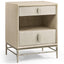 Jonathan Charles Sleeping Clapotis Danish Cord Narrow Nightstand House of Isabella UK
