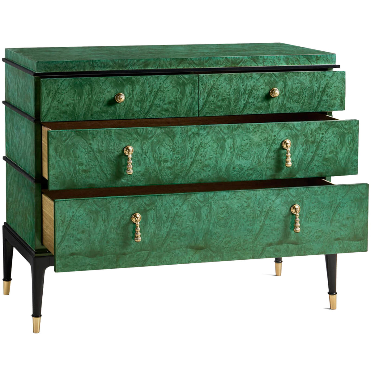 Jonathan Charles Sleeping Jacques Chest of Drawers in Emerald House of Isabella UK