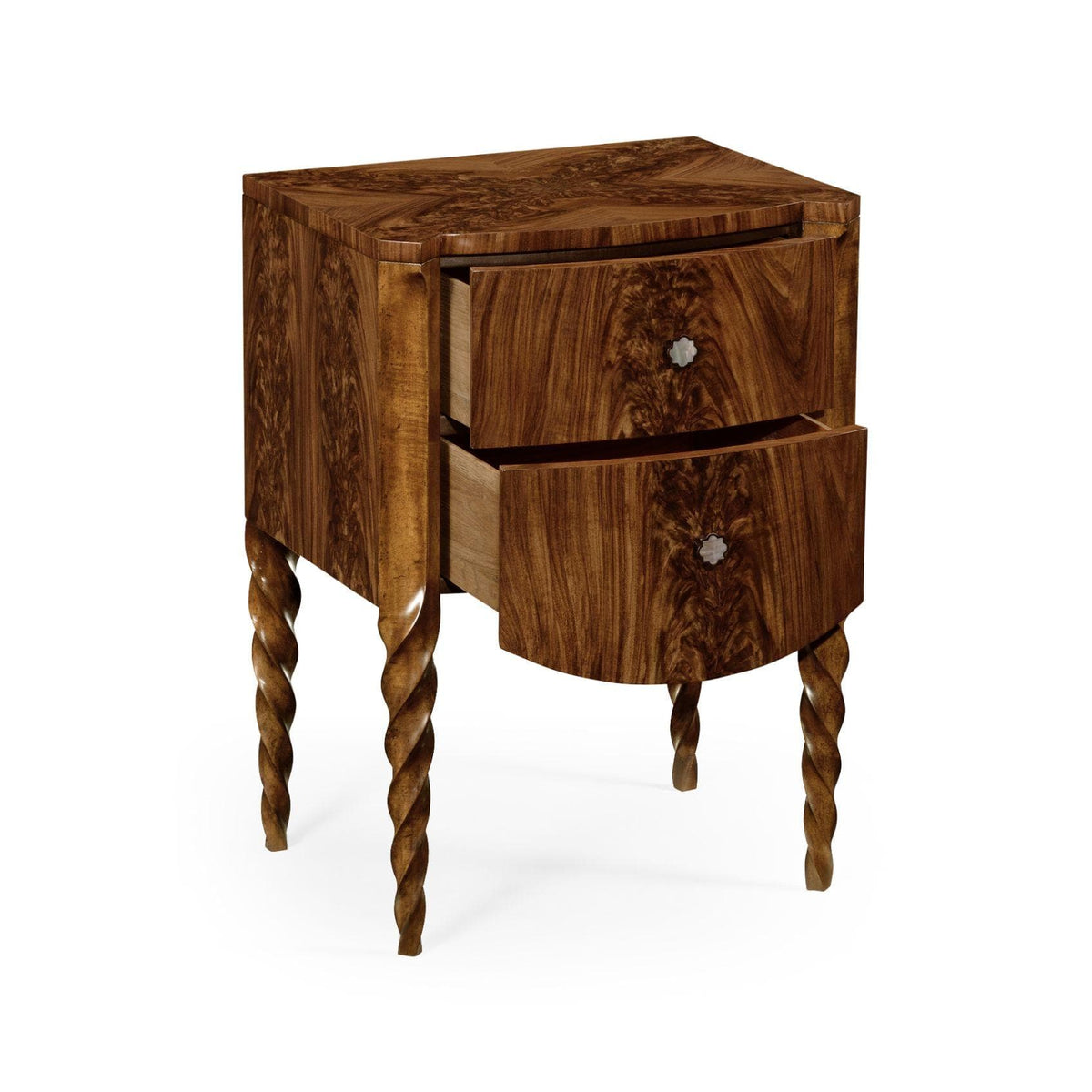Jonathan Charles Bedside Cabinet Barley - Walnut.
