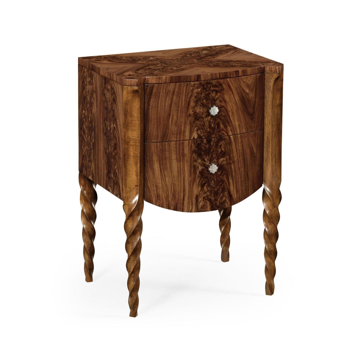 Jonathan Charles Bedside Cabinet Barley - Walnut.