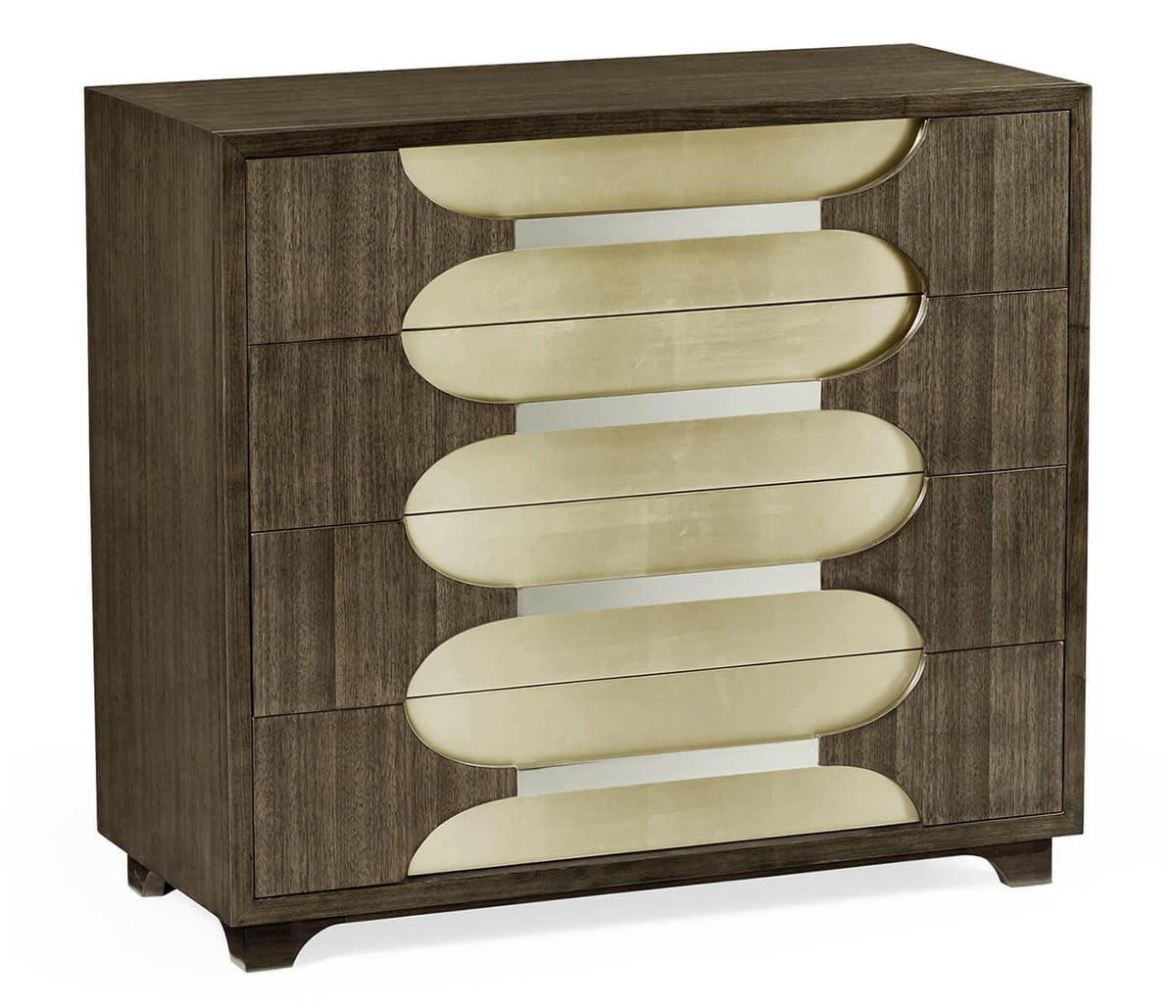 Jonathan Charles Dark Grey Walnut Chest of Drawers.