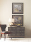 Jonathan Charles Sleeping Large Chest of Drawers 1930s in Anthracite Shagreen - Silver House of Isabella UK