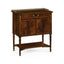 Jonathan Charles Sleeping Mahogany Bedside Table with Brass Gallery House of Isabella UK
