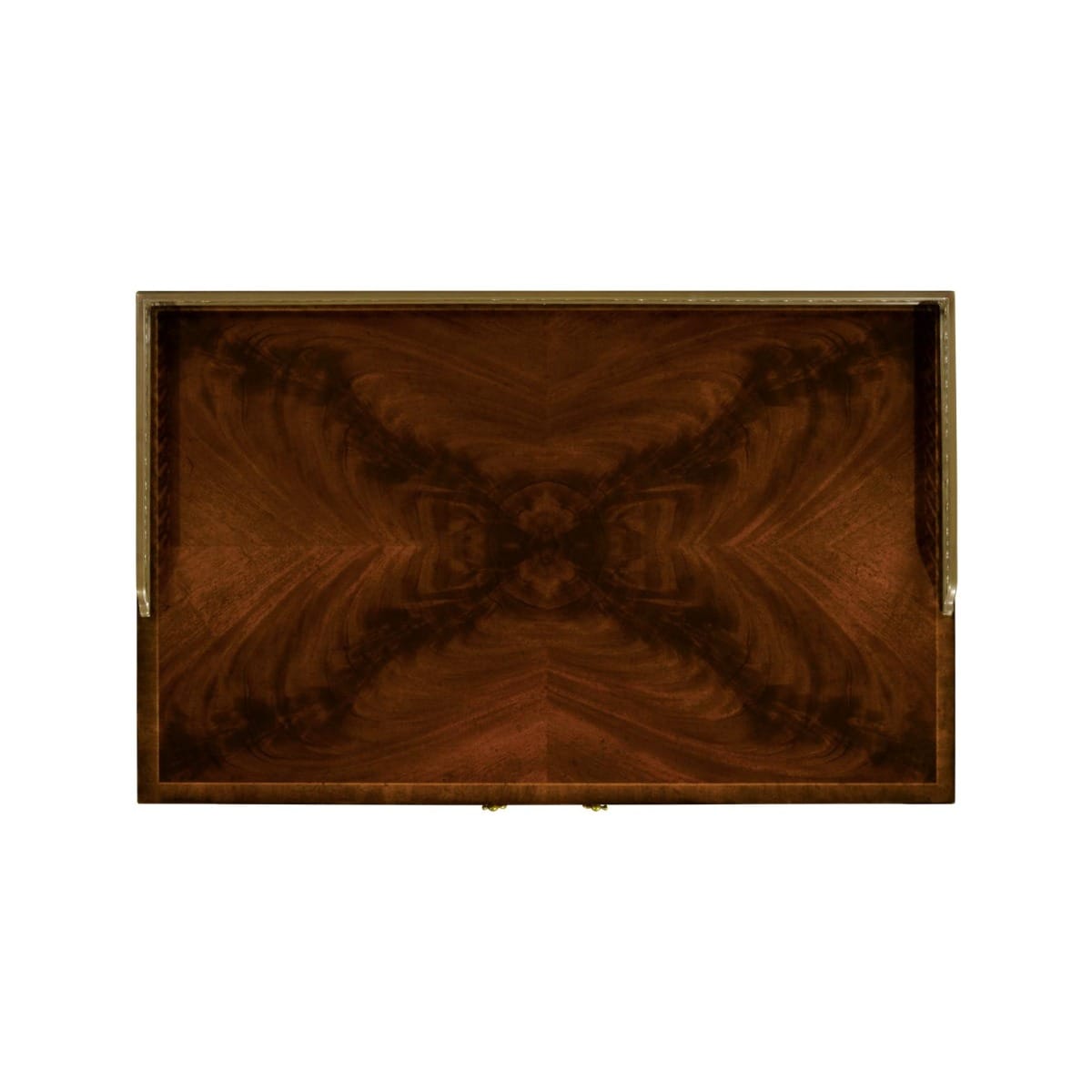 Jonathan Charles Sleeping Mahogany Bedside Table with Brass Gallery House of Isabella UK