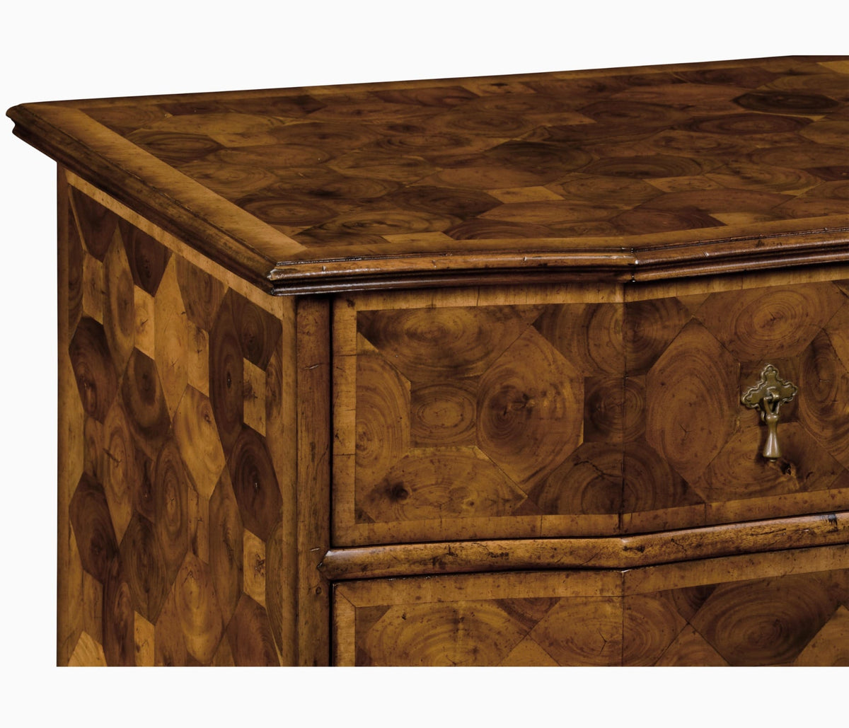Jonathan Charles Sleeping Oyster veneer large chest of drawers House of Isabella UK