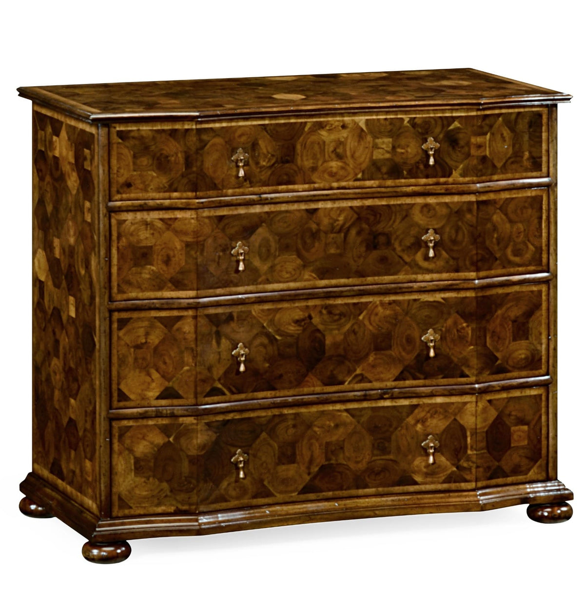Jonathan Charles Sleeping Oyster veneer large chest of drawers House of Isabella UK
