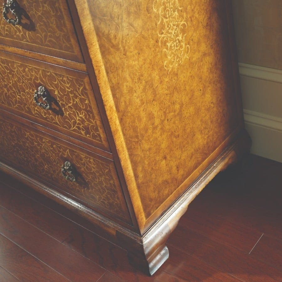 Jonathan Charles Sleeping Seaweed Marquetry Chest of Drawers - Large House of Isabella UK