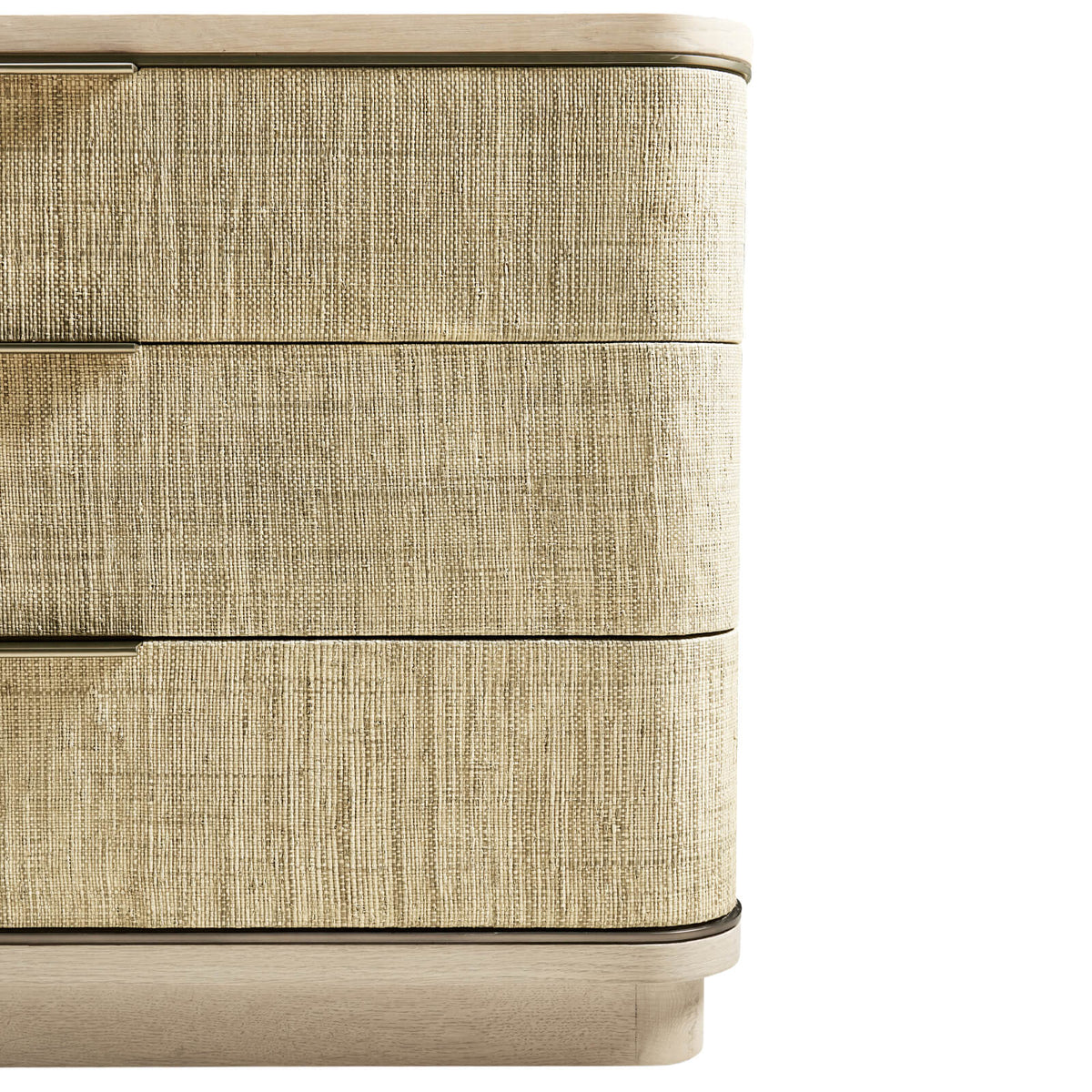Jonathan Charles Sleeping Seiche Glasscloth Bedside Table - Large House of Isabella UK
