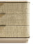 Jonathan Charles Sleeping Seiche Glasscloth Bedside Table - Large House of Isabella UK