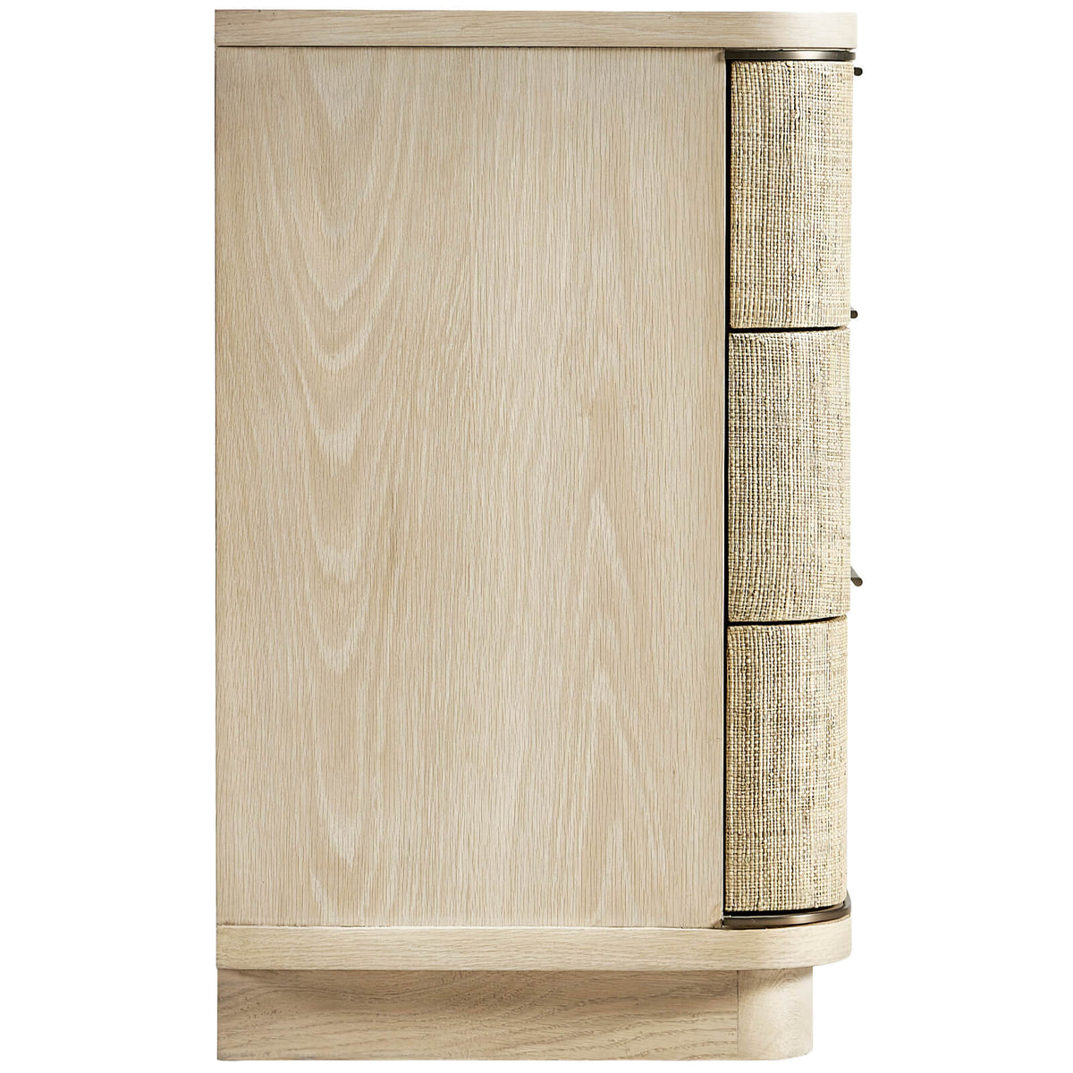 Jonathan Charles Sleeping Seiche Glasscloth Bedside Table - Large House of Isabella UK