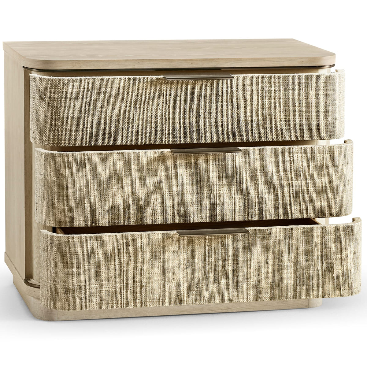 Jonathan Charles Sleeping Seiche Woven Bedside Table House of Isabella UK