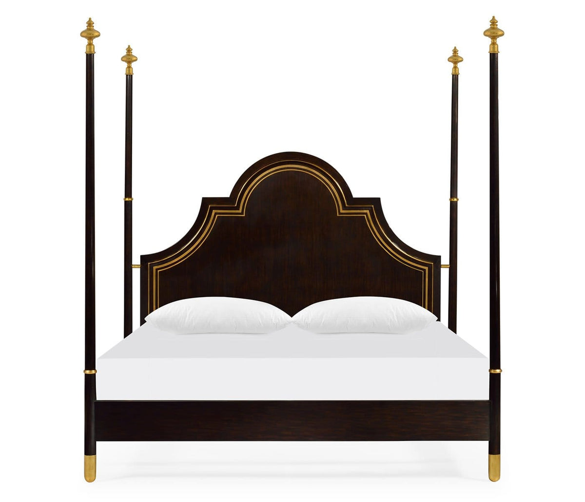 Jonathan Charles Sleeping Super King Bed Palace Four Poster - Antique Gold House of Isabella UK