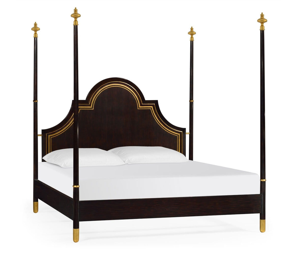 Jonathan Charles Sleeping Super King Bed Palace Four Poster - Antique Gold House of Isabella UK