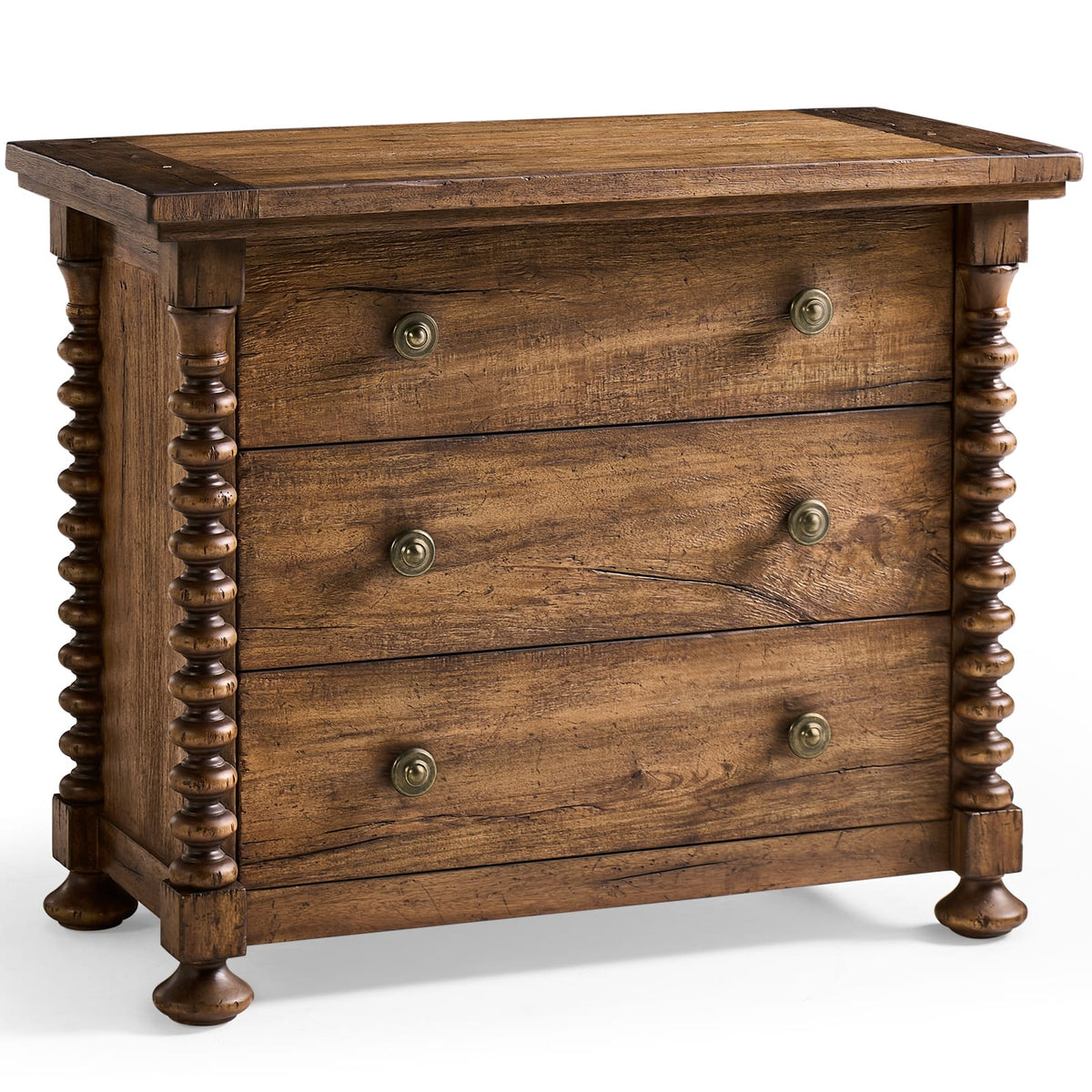 Jonathan Charles Sleeping Tamarisk 3 Drawer Bedside Table House of Isabella UK