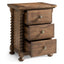 Jonathan Charles Sleeping Tamarisk 3 Drawer Narrow Bedside Table House of Isabella UK
