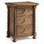 Jonathan Charles Sleeping Tamarisk 3 Drawer Narrow Bedside Table House of Isabella UK