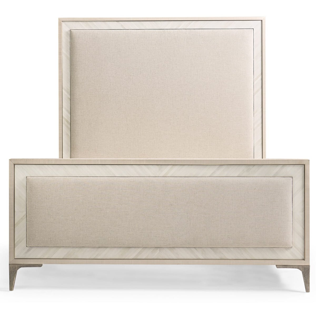 Jonathan Charles Sleeping Tideline Bone & Linen Upholstered UK King Bed House of Isabella UK